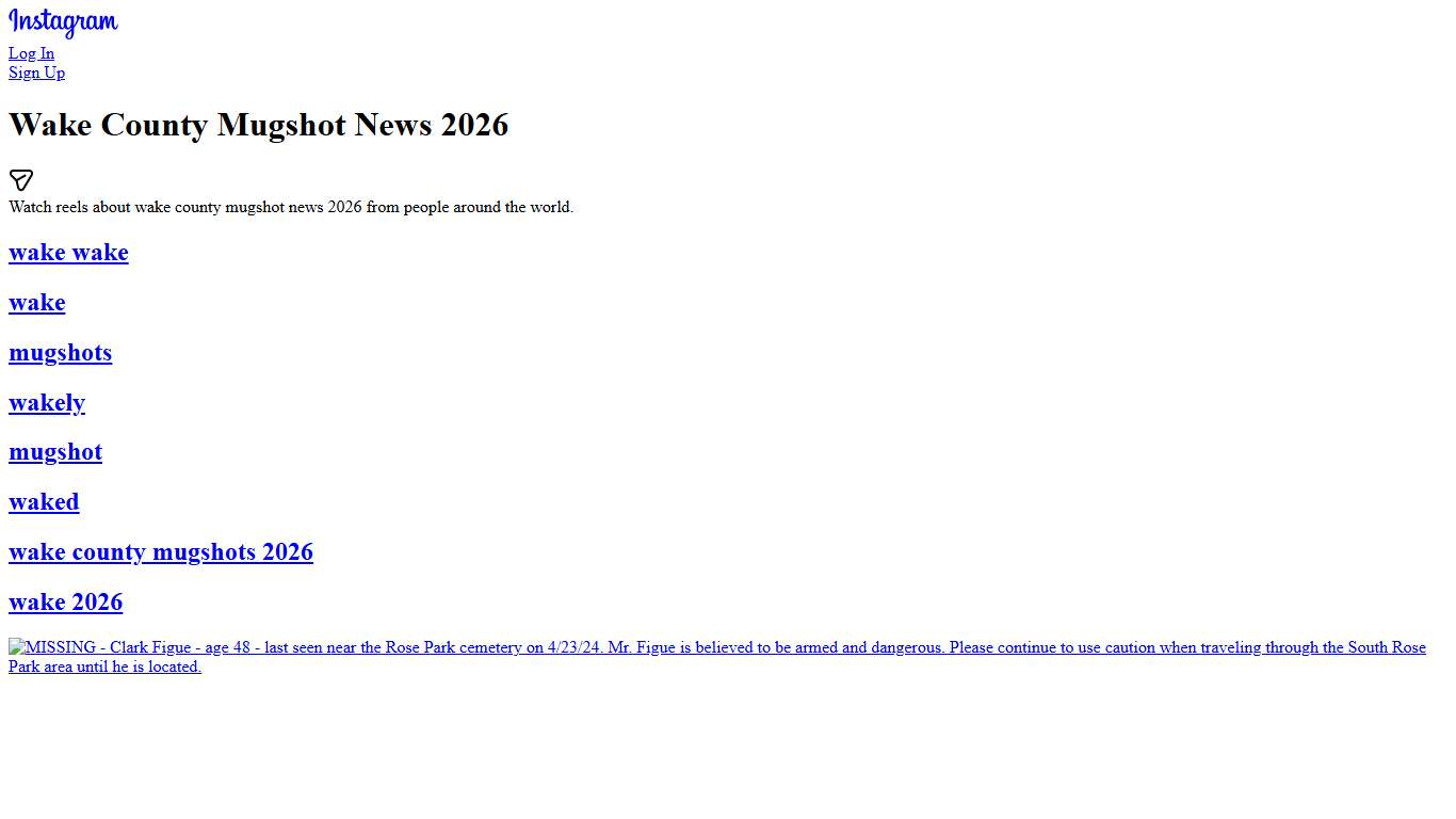 Wake County Mugshot News 2026